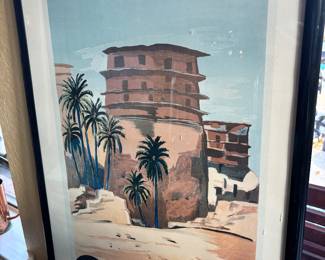 Vintage Algerian travel poster