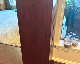 Wood media storage pedestal