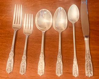 Milburn Rose pattern of sterling flatware by Westmoreland