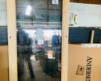 Brand new in box Anderson sliding patio door with all hardware. We unboxed to photograph. 