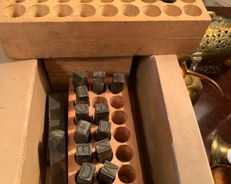 Young brothers steel punch set —letters and numbers 