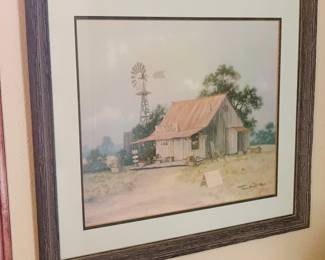 "Ol Country Store" signed print by Carol Gibson Sayle