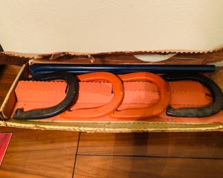 Vintage new in box horseshoes game