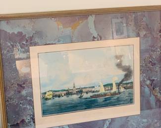 19th century aquatint Vue de Nouvelle Orleans" by Ambroise Garneray