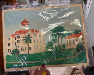 Original Aransas Pass City Hall Original Painting