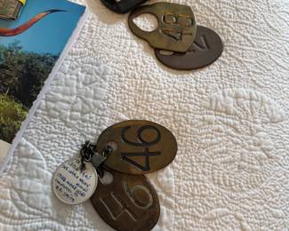 brass cow tags