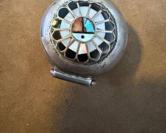 Native American Silver Pill Box