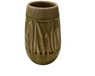 Rookwood Pottery Cattails in Marsh Vase