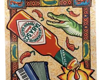 Bottlefull of flavor in Every Drop Tabasco Metal Sign