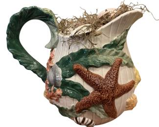 Vintage 1992 Fitz and Floyd 2pt25 Quartz Market Pitcher