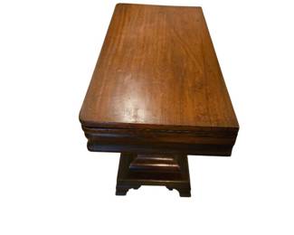 Antique American Empire Style Mahogany Flip Top Game or Card Table