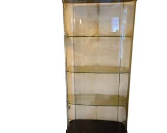 Oval Glass Display Cabinet