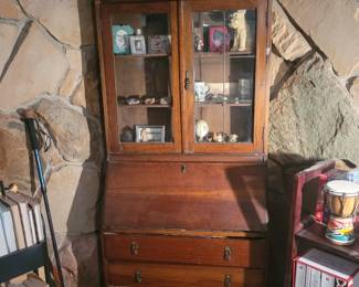 antique drop front desk/secretary