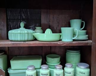 vintage Jadeite kitchenware