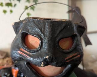 1940's Paper Mache Black Cat