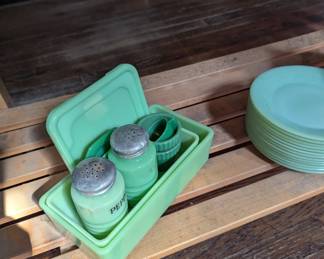 vintage Jadeite kitchenware
