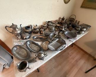 Silver plated dinnerware