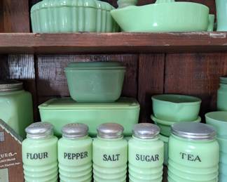 vintage Jadeite kitchenware