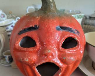 1940's Paper Mache Pumpkin