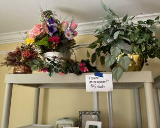 Various floral arrangements 