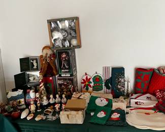 Assorted Christmas Items & Vintage Christmas ornaments