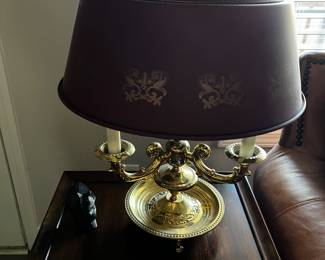 French Style Brass Bouillotte Lamp