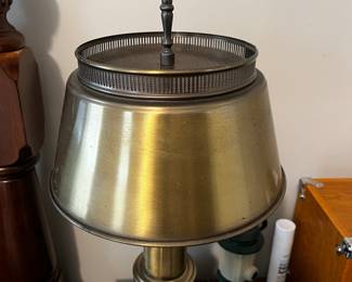 Vintage Brass Bouillotte Lamp
