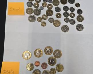SH775Coins From Spain And Italy