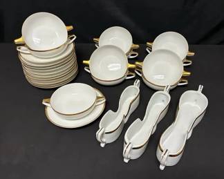 CT153Bavarian Soup Bowls Flatware Holders