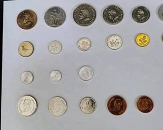 SH764Coins Of French Polynesia, Cratiah, Slovenia And Jordan