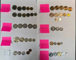 SH772Coins of Yugoslavia, France, Kazakhstan, Russia, Yemen, Sweden, Jamaica the UAE