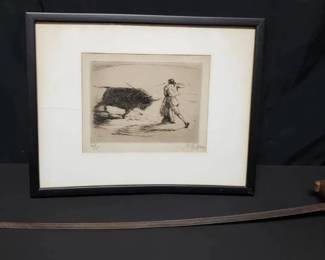 CT120Limited Edition Print And Cutlass Sword