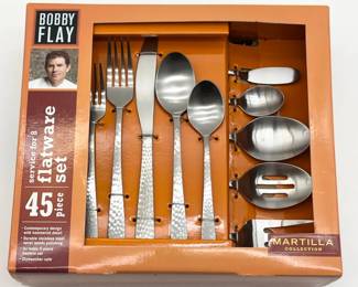 26 BobbyFlayMartillaSatinStainlessSteelFlatwareSet