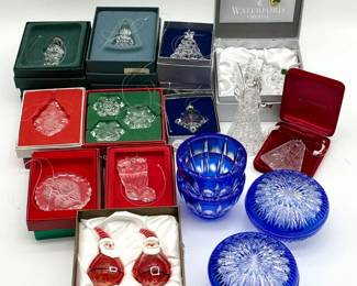 198 ChristmasGlassandCrystalLotFeaturingLenoxandWaterford