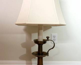 16 StiffelCandlestickStyle33Tall3WayBrassLamp