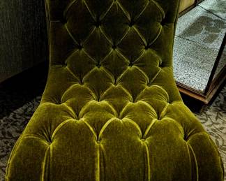 Victorian chair, tufted