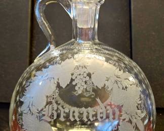 Boston Sandwich glass early 1880c Brandy Decanter