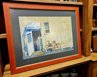 1970s original watercolor