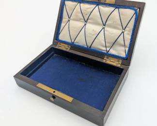 Victorian Box Paper Mache with Silk interior