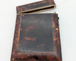 Georgian tortoiseshell visiting card case