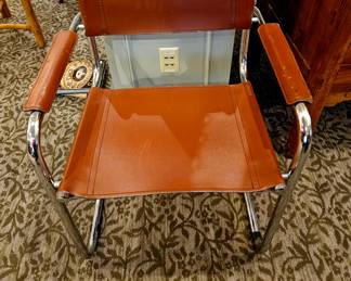 Leather bauhaus chair