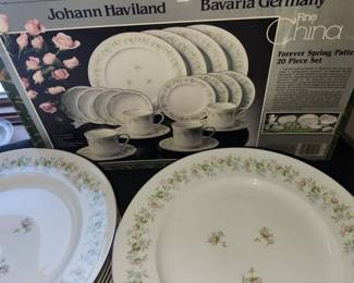 China set by Johann Haviland, Forever Spring pattern. Being SOLD AS A SET, service for 12