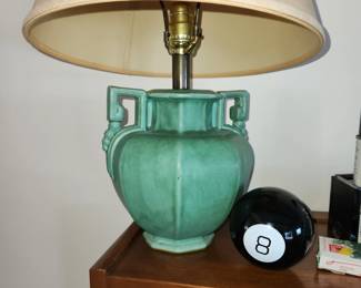 Pair of vintage, ceramic lamps