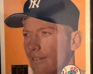 1996 Topps Mickey Mantle Commemorative Set (19 cards) also includes the Bowman Rookie Mantle reprint and comes with a quality custom wooden wall plaque engineered to hold 5 rows of encased and sealed Cards at 4 cards per row a picture of the plaque with cards will follow. The cards and plaque will be selling as a set with price to be determined.