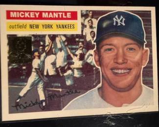 1996 Topps Mickey Mantle Commemorative Set (19 cards) also includes the Bowman Rookie Mantle reprint and comes with a quality custom wooden wall plaque engineered to hold 5 rows of encased and sealed Cards at 4 cards per row a picture of the plaque with cards will follow. The cards and plaque will be selling as a set with price to be determined.