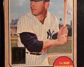 1996 Topps Mickey Mantle Commemorative Set (19 cards) also includes the Bowman Rookie Mantle reprint and comes with a quality custom wooden wall plaque engineered to hold 5 rows of encased and sealed Cards at 4 cards per row a picture of the plaque with cards will follow. The cards and plaque will be selling as a set with price to be determined.