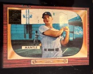1996 Topps Mickey Mantle Commemorative Set (19 cards) also includes the Bowman Rookie Mantle reprint and comes with a quality custom wooden wall plaque engineered to hold 5 rows of encased and sealed Cards at 4 cards per row a picture of the plaque with cards will follow. The cards and plaque will be selling as a set with price to be determined.