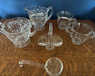 vintage glass pieces
