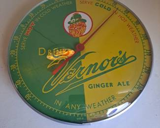 Drink Vernors Advertising Thermometer sign
