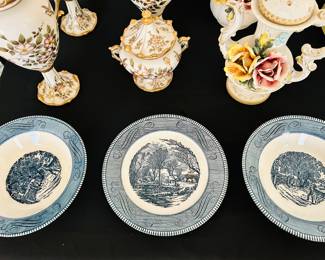 Blue and white plate 